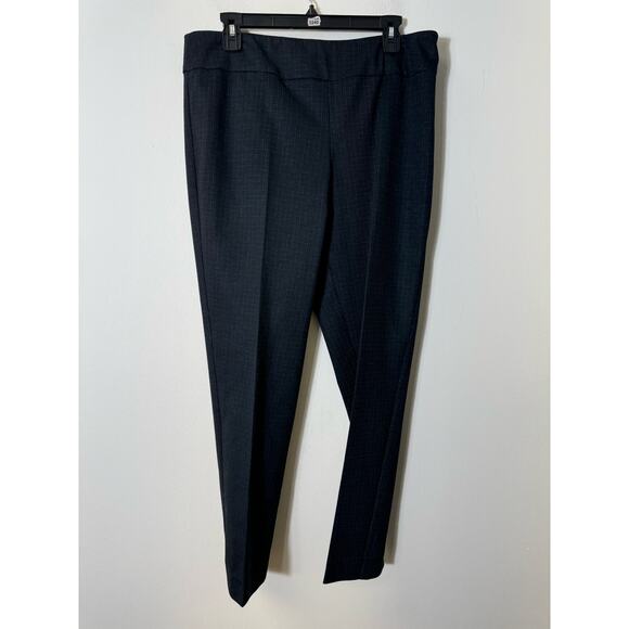 Estelle & Finn Navy Pull On Ankle Dress Pants Sz 12 - Picture 1 of 3